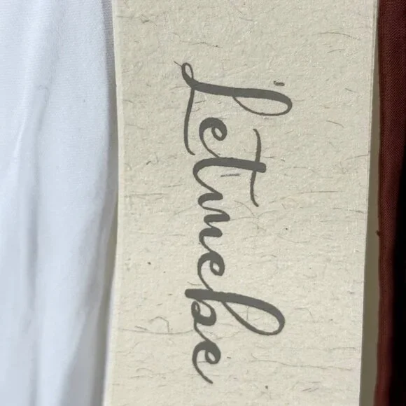 Letmebe Anthropologie XS Halter Maxi Dress Brown & White Colorblock Viscose - Picture 5 of 13